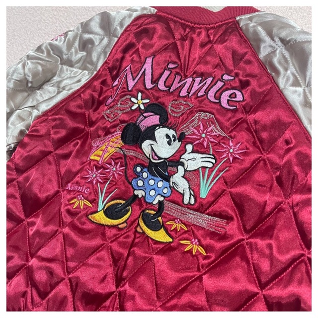 Disney(ディズニー)のミニーちゃん スカジャン アウター 90 キッズ/ベビー/マタニティのキッズ服女の子用(90cm~)(ジャケット/上着)の商品写真