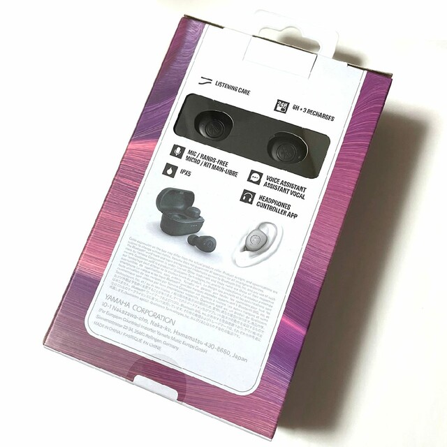 ヤマハ(ヤマハ)のYAMAHA　TW-E3B　美品　Bluetooth　ワイヤレス　イヤホン スマホ/家電/カメラのオーディオ機器(ヘッドフォン/イヤフォン)の商品写真