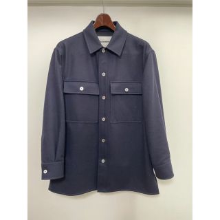 未使用　21AW JILSANDER  ウールシャツジャケット 38 ブラック