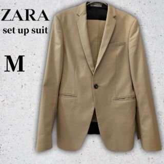 美品　ZARA　ダブル　スーツセットアップ　COOL COMFORT　ベージュ