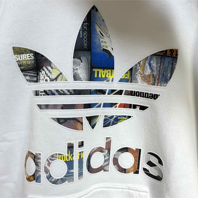 adidas パーカー マルチカラー トレフォイル サイズL - パーカー