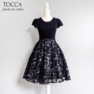 TOCCA トッカ ケミカルレース フラワー刺繍 ワンピース 4-