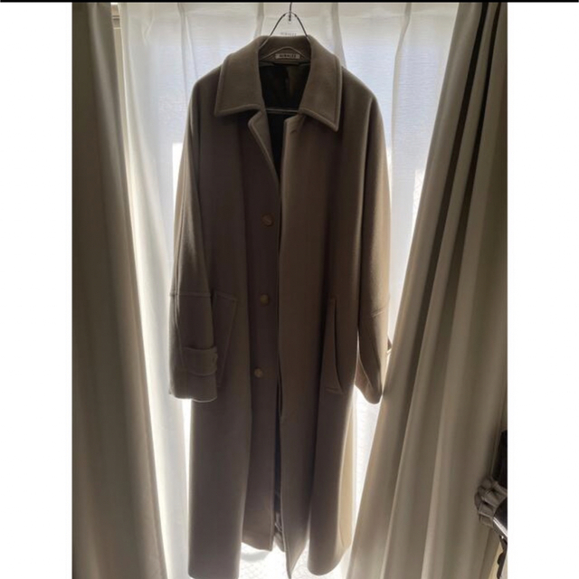 AURALEE CASHMERE WOOL MOSSER BIG COAT 1