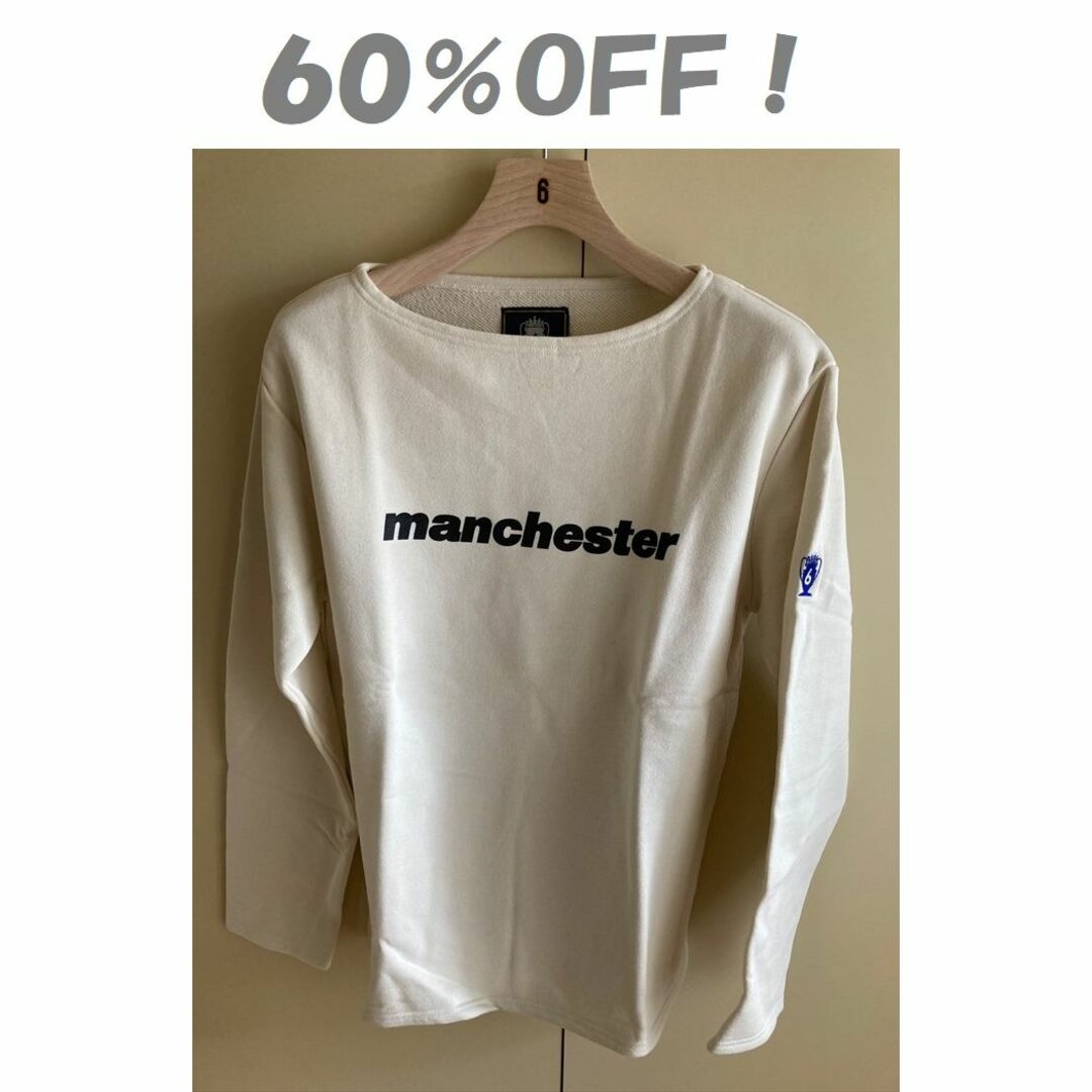 【新品】6ヤードボックス　Manchester ボートネックシャツ(M)