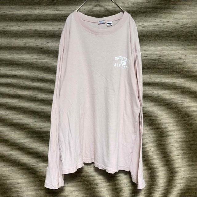 【チャンピオン】ロンT 長袖Tシャツ　ピンク　カレッジロゴ　ワンポイントロゴA3