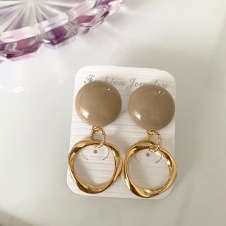 ハンドメイドピアス　カボションフープピアス02★(ピアス)