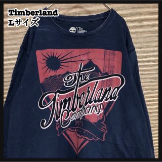 ティンバーランド(Timberland)の【ティンバーランド】ロンT 長袖Tシャツ　デカロゴ　総柄　紺色　太陽A3(Tシャツ/カットソー(七分/長袖))