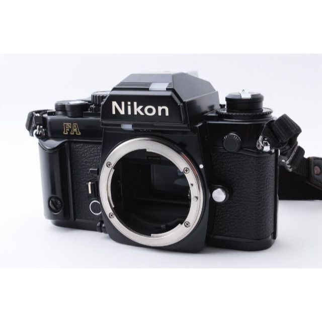 超美品 NIKON FA ブラック フィルムカメラ モルト新品交換済 Y470 贅沢