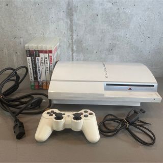 プレイステーション3(PlayStation3)のplaystation3  プレイステーション3  ホワイト　ソフト6本付き(家庭用ゲーム機本体)