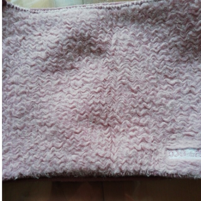 ネックウォーマー　ピンク　裏起毛 レディースのファッション小物(ネックウォーマー)の商品写真