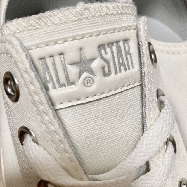 CONVERSE(コンバース)のコンバース スニーカー 白 EYELET-PT OX オールスター オフホワイト レディースの靴/シューズ(スニーカー)の商品写真