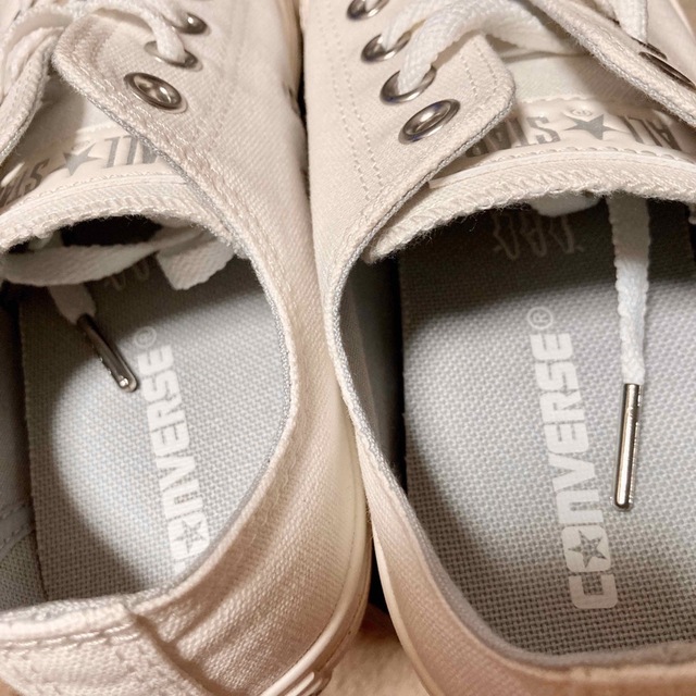 CONVERSE(コンバース)のコンバース スニーカー 白 EYELET-PT OX オールスター オフホワイト レディースの靴/シューズ(スニーカー)の商品写真