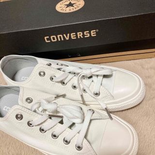 コンバース(CONVERSE)のコンバース スニーカー 白 EYELET-PT OX オールスター オフホワイト(スニーカー)