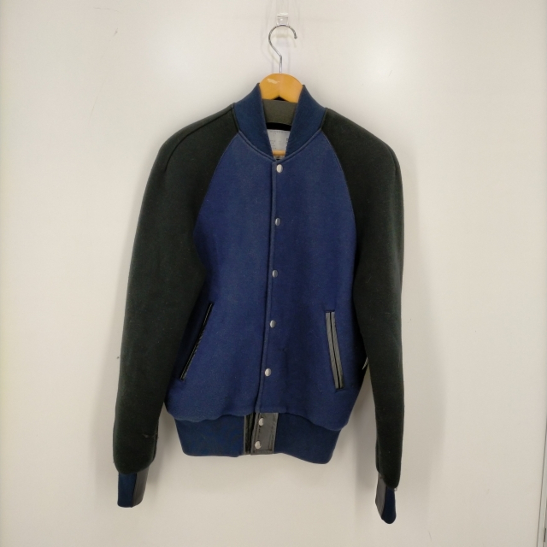 Sacai(サカイ) レザー切替スタジャンスウェット メンズ アウター - evc