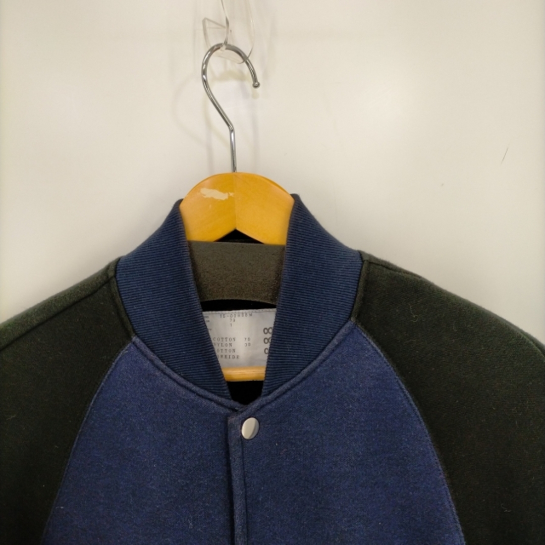 Sacai(サカイ) レザー切替スタジャンスウェット メンズ アウター - evc