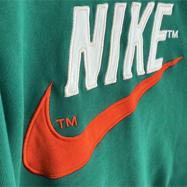 90s NIKE ナイキ　ロゴ刺繍　スウェット　トレーナー　ゆるだぼ