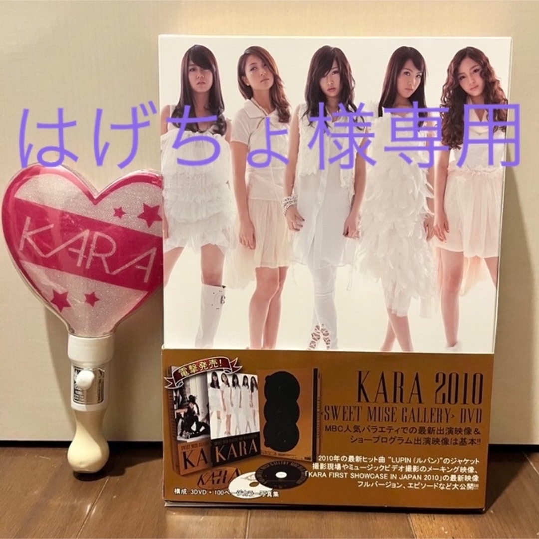 はげちょ様専用　KARA DVD+写真集　ペンライト(おまけ) エンタメ/ホビーのDVD/ブルーレイ(ミュージック)の商品写真