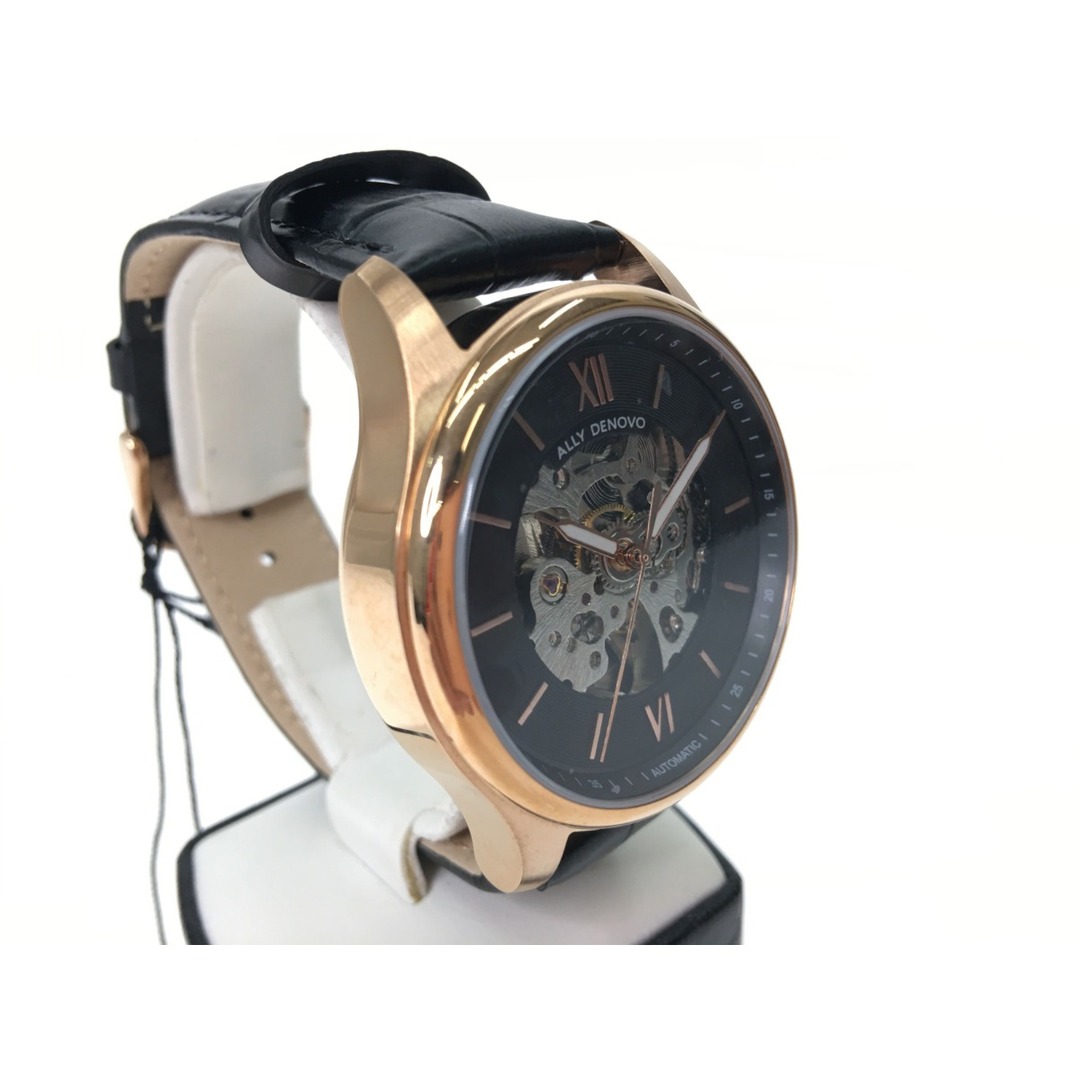 ▼▼シンシア メンズ腕時計 自動巻き ALLY DENOVO アリーデノヴォ ヘリテージ オートマティック AM5016.4 ブラック メンズの時計(腕時計(アナログ))の商品写真