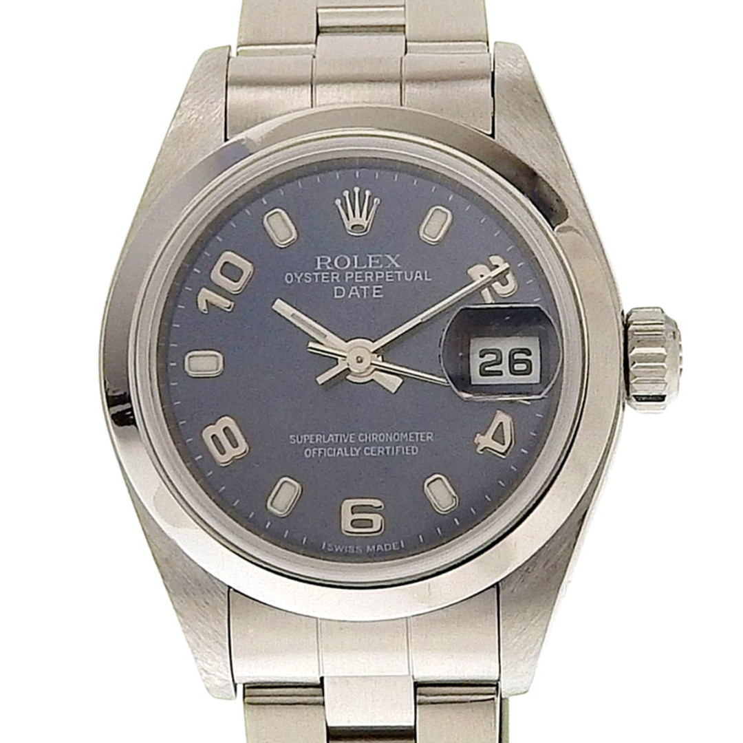 最も信頼できる オイスターパーペチュアル ROLEX ロレックス - ROLEX 自動巻き RO0249 新入荷 中古 1999年 A番 79160 ネイビー文字盤 SS レディース 腕時計 腕時計