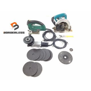 ☆中古品 3台セット☆日立工機 ディスクグラインダ(おまけ付き) S13SA2 ジグソー CJ120V makita マキタ マルノコ 5831BA  65949