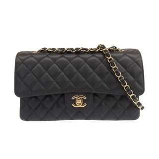 シャネル(CHANEL)のシャネル CHANEL マトラッセ ショルダーバッグ チェーンショルダー キャビアスキン ブラック A01112 30番台 美品 新入荷 CH0841(ショルダーバッグ)