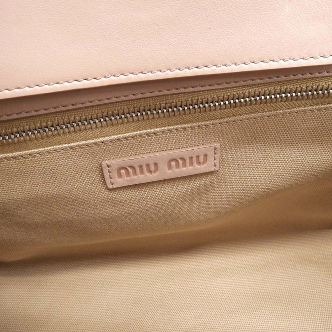 ミュウミュウ MIUMIU マドラス 2WAYバッグ ハンドバッグ ショルダーバッグ レザー ピンク系 5BA101  新入荷 OB1323