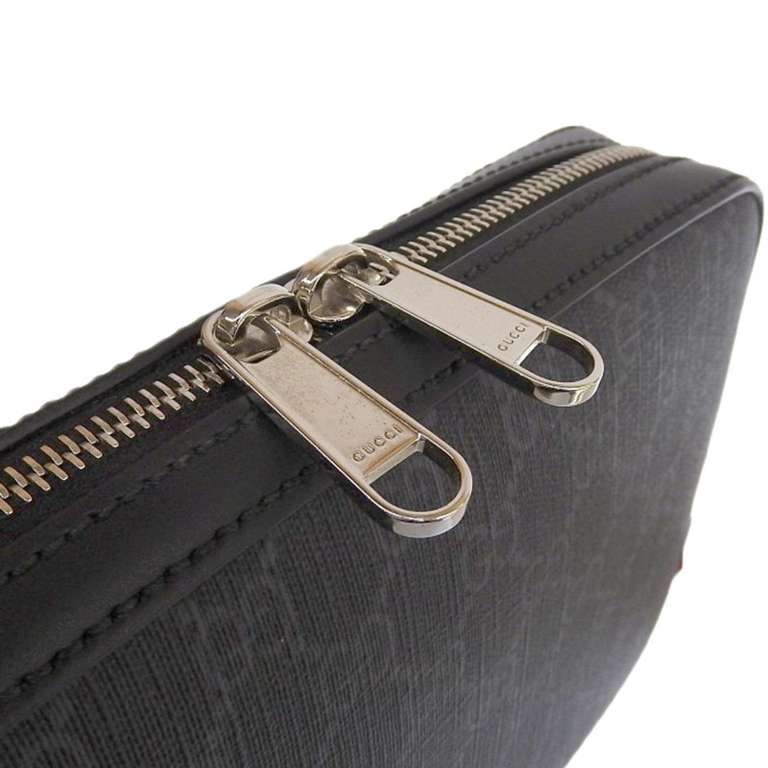 グッチ GUCCI クラッチバッグ セカンドバッグ ポーチ GGスプリーム ブラック×グレー 495562 中古 新入荷 GU0471 グッチ GUCCI クラッチバッグ セカンドバッグ ポーチ GGスプリーム ブラック×グレー 495562 中古 新入荷 GU0471