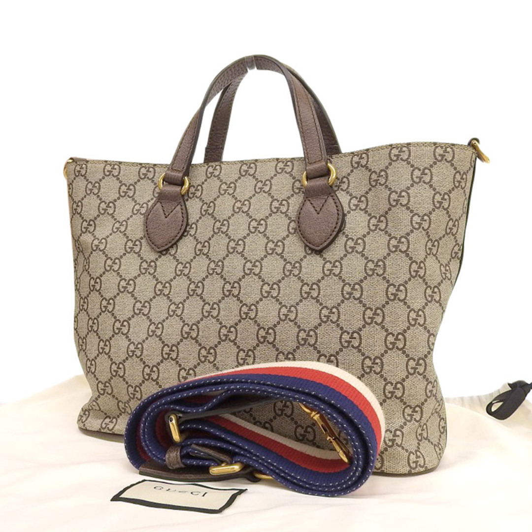 グッチ GUCCI 2WAYバッグ ショルダーバッグ GGスプリーム ベージュ×ブラウン ミスティックキャット 473887 中古 新入荷 GU0437