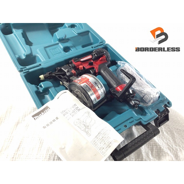 ☆極美品☆makita マキタ 50mm 高圧エア釘打機 AN513H エアツール 下地 内装 フロア 大工道具 ケース付 66748