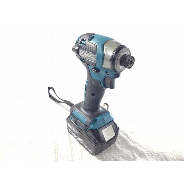 ☆未使用品 最新型☆makita マキタ 18V 充電式インパクトドライバ TD173DRGX 青/ブルー バッテリー2個 充電器 ケース付き  電動工具 66804