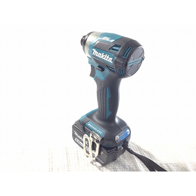 ☆未使用品 最新型☆makita マキタ 18V 充電式インパクトドライバ TD173DRGX 青/ブルー バッテリー2個(18V 6.0Ah) 充電器 ケース付 70592