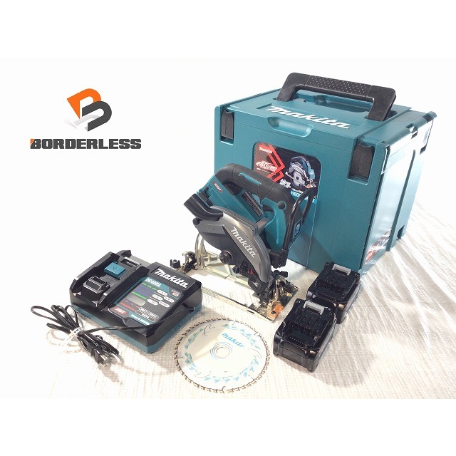 ☆美品☆makita マキタ 40Vmax 165mm 充電式マルノコ HS001GRDX 2.5Ahバッテリー2個(BL4025) 充電器(DC40RA) ケース付 66776