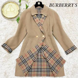 BURBERRY - 【極美品/激レア】バーバリー ロングコート カシミヤ混