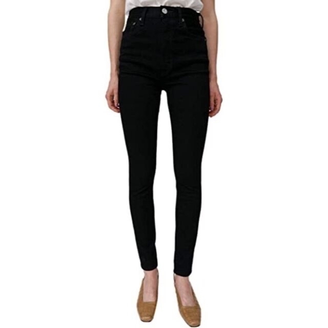 moussy HW Rebirth BLACK SKINNY - デニム/ジーンズ