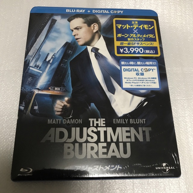 アジャストメント（デジタル・コピー付） Blu-ray エンタメ/ホビーのDVD/ブルーレイ(外国映画)の商品写真