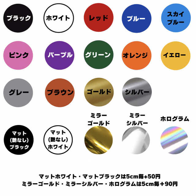 看板やアクリル板等に オーダーメイドカッティングステッカー www