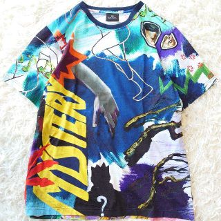 ポールスミス(Paul Smith)の【PS Paul Smith】 ピーエスポールスミス プリントTシャツ 総柄 L(Tシャツ/カットソー(半袖/袖なし))