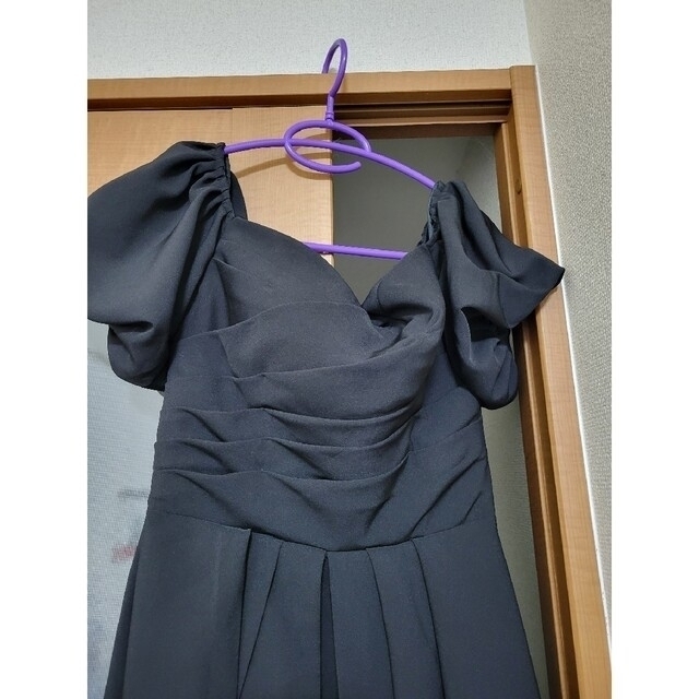 前撮りや後撮りに！ブラックドレス ウェディング レディースのフォーマル/ドレス(ウェディングドレス)の商品写真