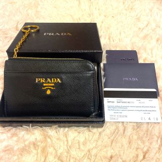 プラダ(PRADA)のPRADA サフィアーノレザー キーケース(キーケース)