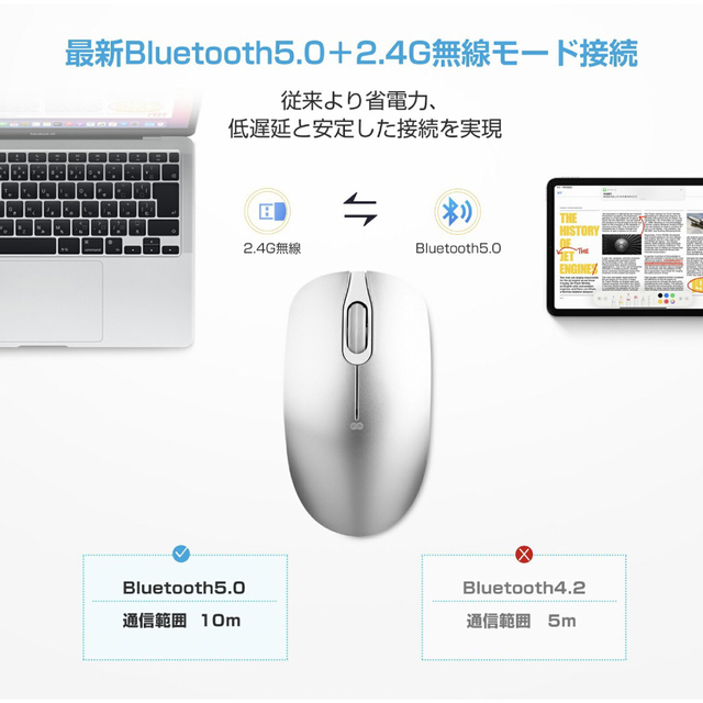 Bluetoothキーボード　マウス スマホ/家電/カメラのPC/タブレット(PC周辺機器)の商品写真