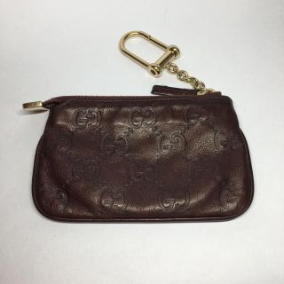 グッチ(Gucci)の正規品‼️GUCCI シマ キーリング付コインケース(コインケース/小銭入れ)