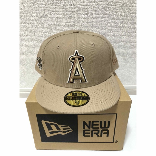 【新品未使用】ニューエラ 59FIFTY エンゼルス キャメル レオパード