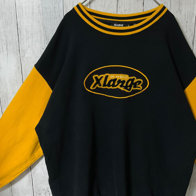 XLARGE(エクストララージ)の【大人気モデル】XLARGE スウェットXL  パイル地ロゴ センターロゴ メンズのトップス(スウェット)の商品写真