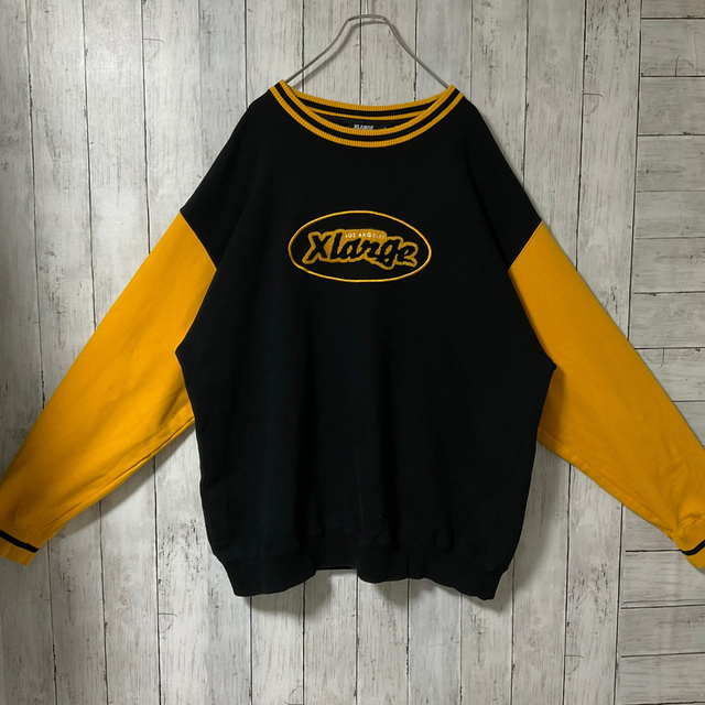 大人気モデル】XLARGE スウェットXL パイル地ロゴ センターロゴ - www ...