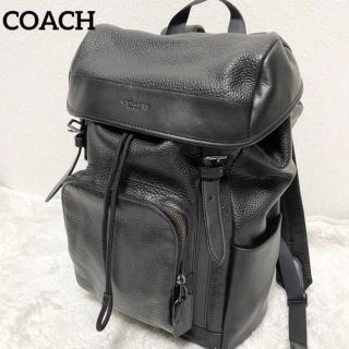 コーチ(COACH)のコーチ　バッグ　バックパック　リュック　ブラック　本革(バッグパック/リュック)