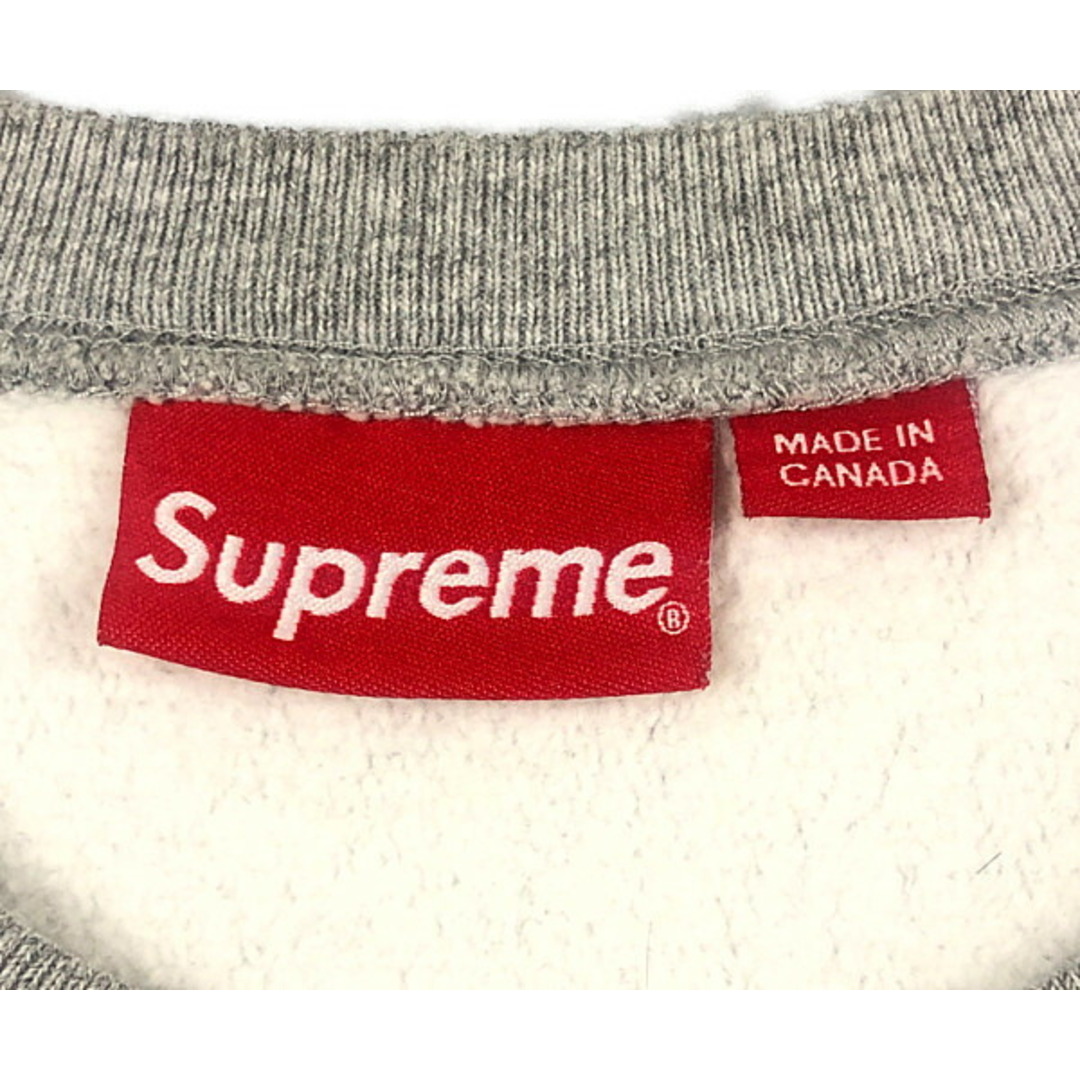 15FW Supreme Box logo Crewneck Grey