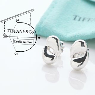 Tiffany ダブルティアドロップ　ピアス美品