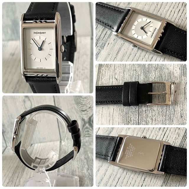 高品質安い 【美品】Yves スクエア ボーイズ 腕時計 YSL Saint Laurent 通販在庫