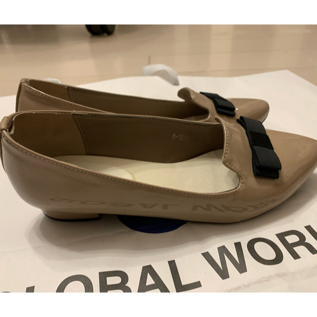 ORiental TRaffic(オリエンタルトラフィック)のオリエンタルトラフィック　レインエナメルパンプス　バレーシューズ晴雨兼用23.5 レディースの靴/シューズ(ハイヒール/パンプス)の商品写真