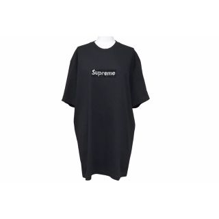 シュプリーム(Supreme)のSupreme シュプリーム Swarovski スワロフスキー Box Logo ボックスロゴ Tee Black Tシャツ 半袖 ブラック M 新品同様 中古 46546(Tシャツ(半袖/袖なし))